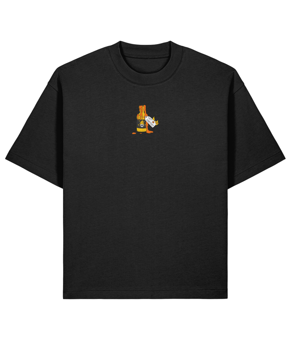 HOT CONTENT BLACK T-SHIRT